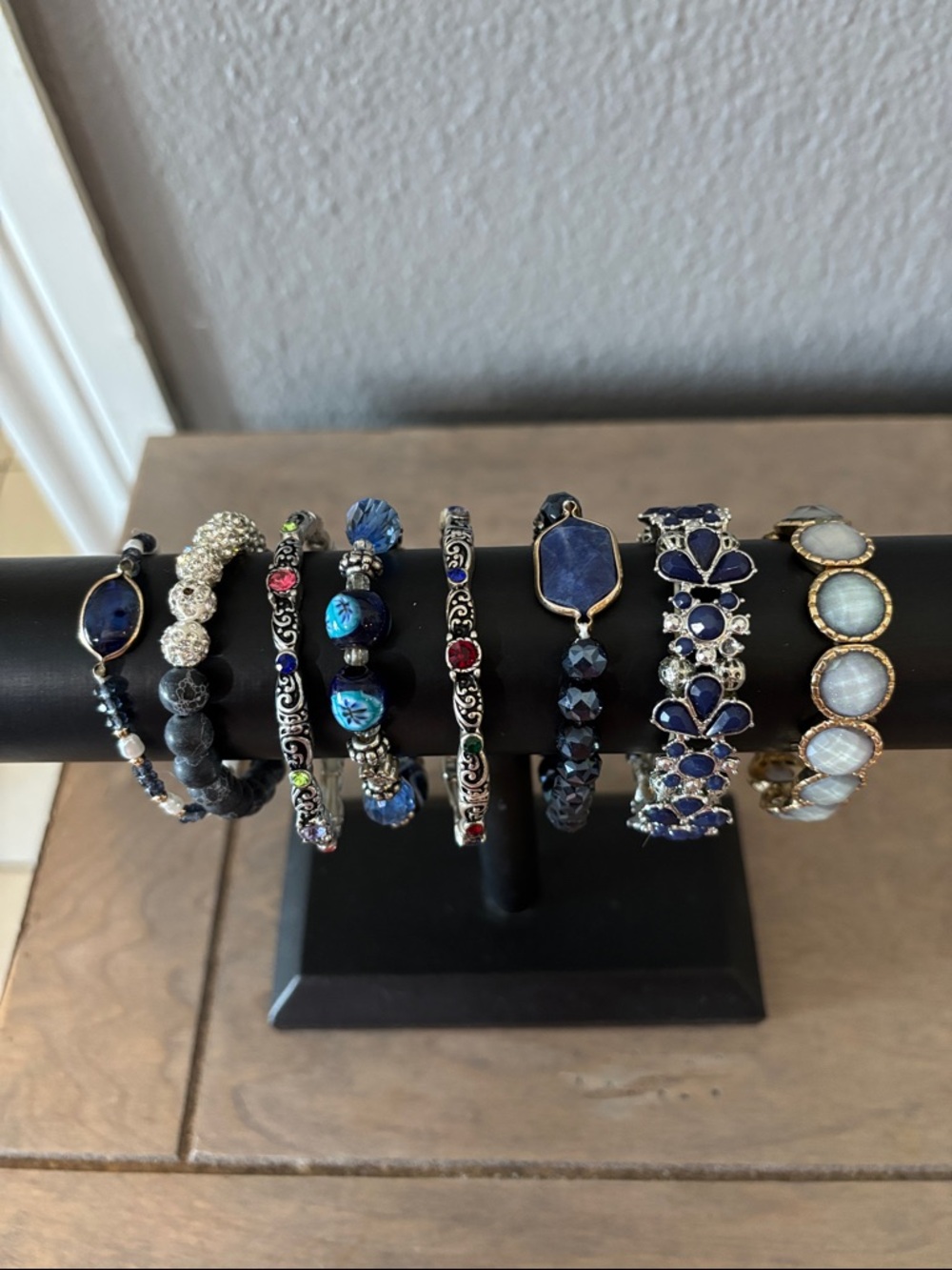 Blue Multi-Style Women's Bracelet Set